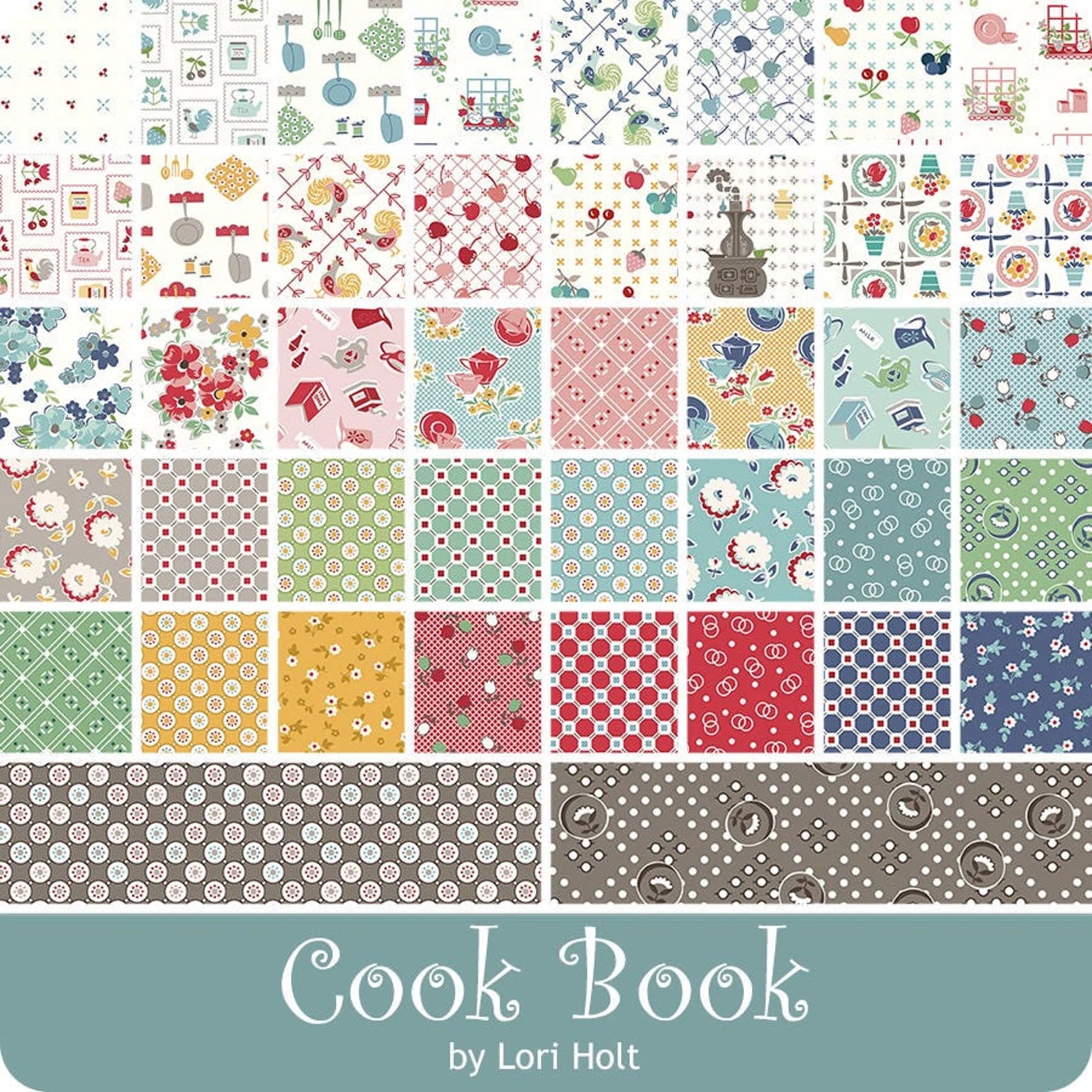 Cook Book 10in Squares, 42pcs - 0