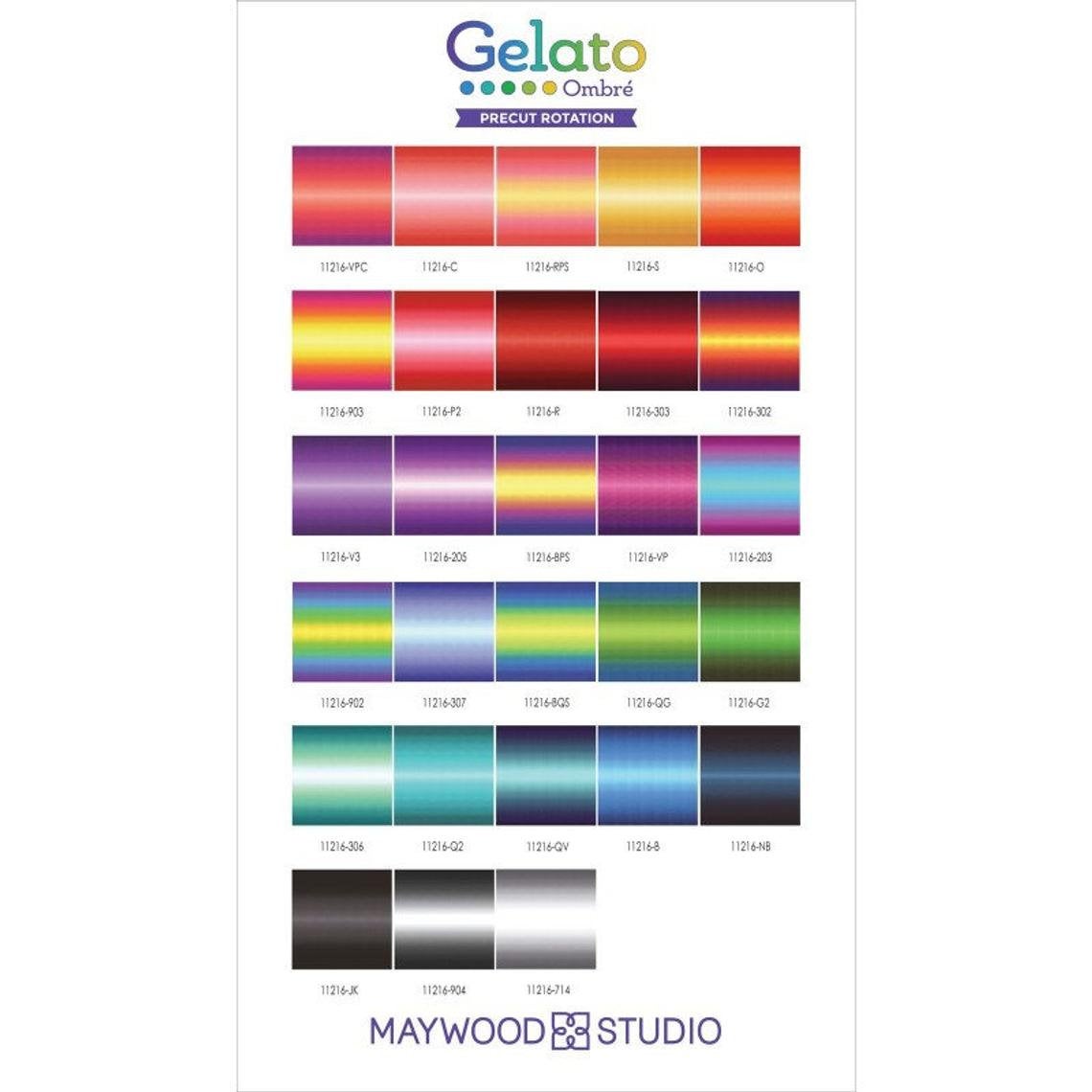 2-1/2 in Strips Gelato Ombre, 40pcs/bundle