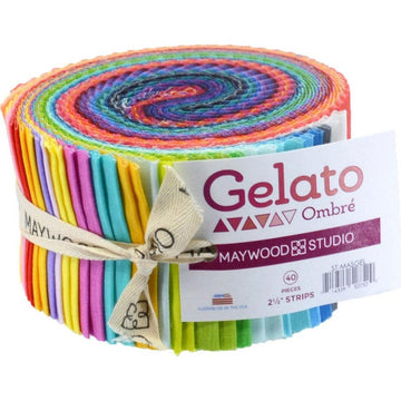 2-1/2 in Strips Gelato Ombre, 40pcs/bundle  Fabric - StoryQuilts.com