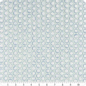 Winter Shimmer Sky - Dots  Fabric - StoryQuilts.com